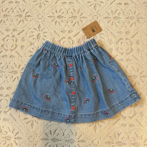 Mini Boden Other - NWT Mini Boden denim embroidered skirt